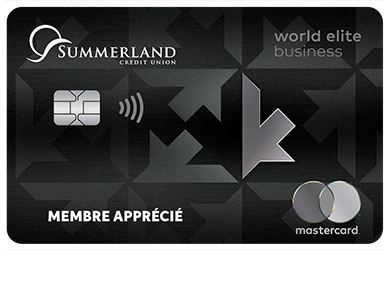 Business Card - World Elite<sup>MD</sup>&nbsp;Mastercard pour entreprise