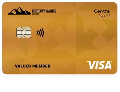 Personal Card - <p>Centra Visa* Gold Card</p>
