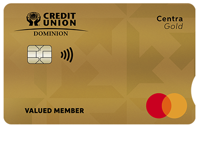 Personal Card - Centra Gold Mastercard<sup>®</sup>