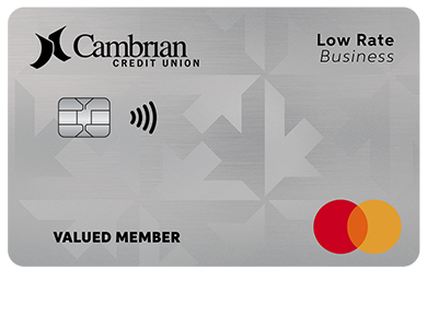 Business Card - Mastercard<sup>MD&nbsp;</sup>Affaires à taux réduit