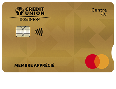 Personal Card - Mastercard<sup>MD&nbsp;</sup>Centra Or