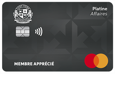 Business Card - Mastercard<sup>MD</sup> Affaires Platine<br>
<strong>Pour les titulaires de carte existants seulement</strong>